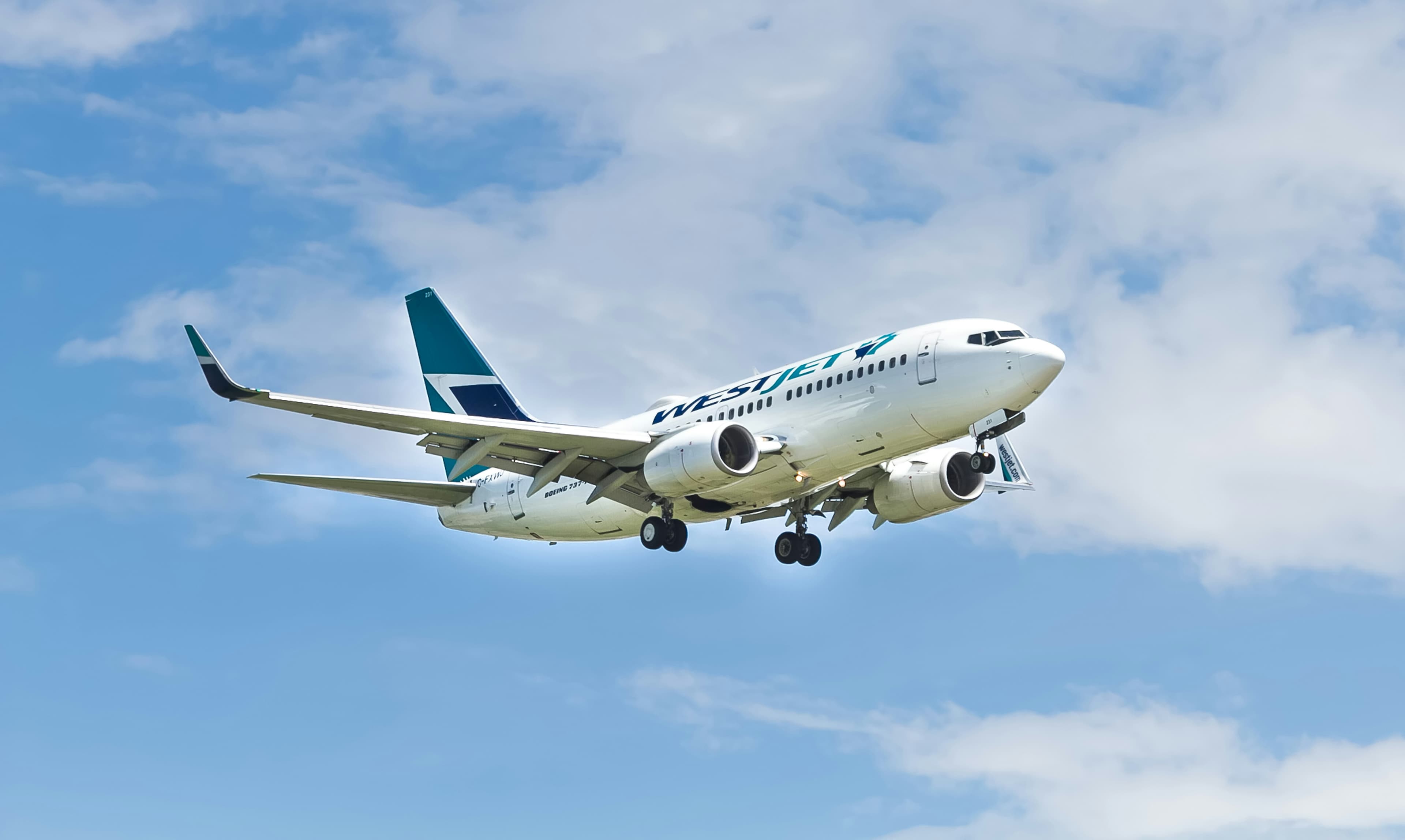Airplane in the air
