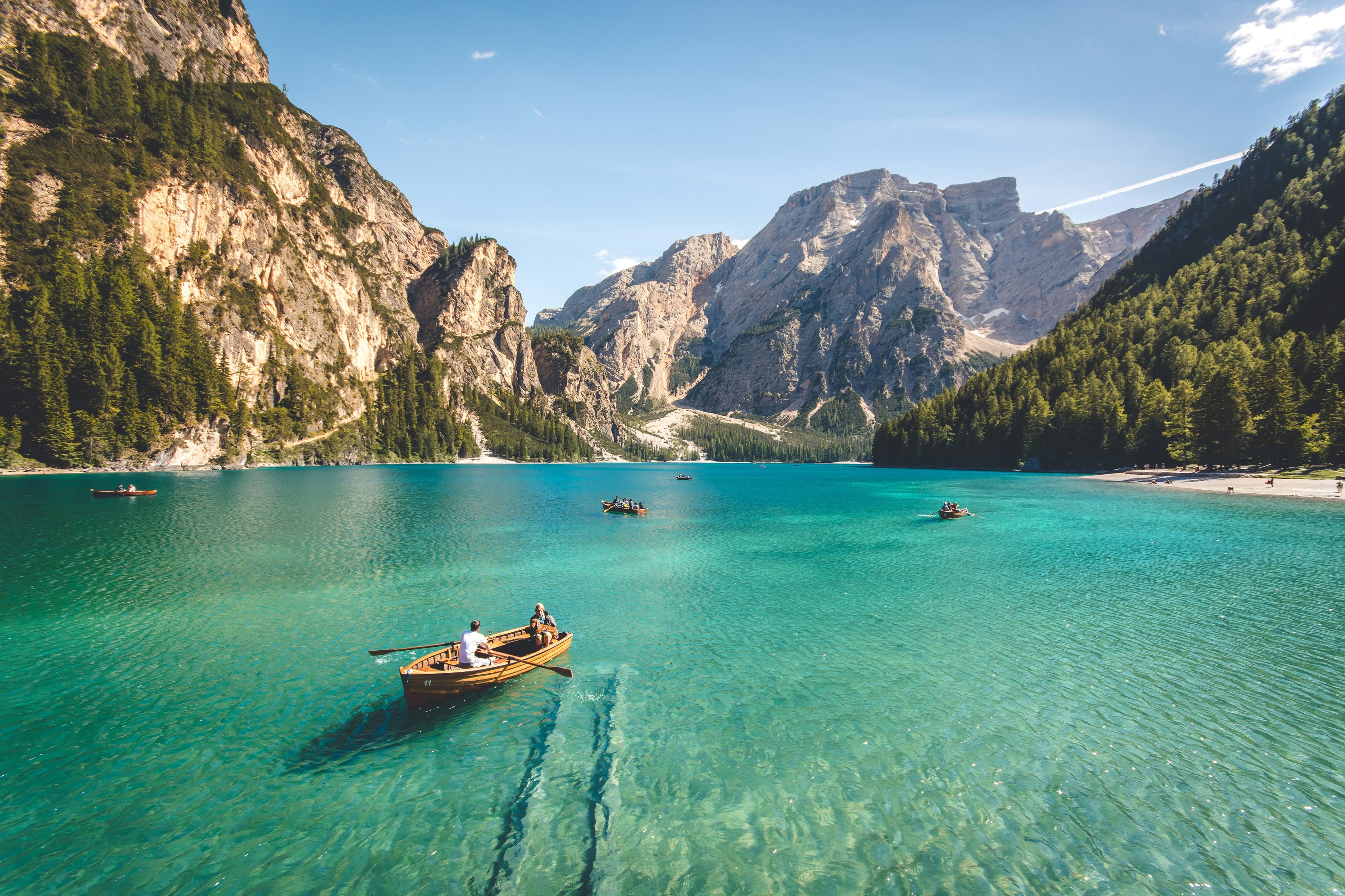 Boat on a river or ocean